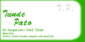 tunde pato business card